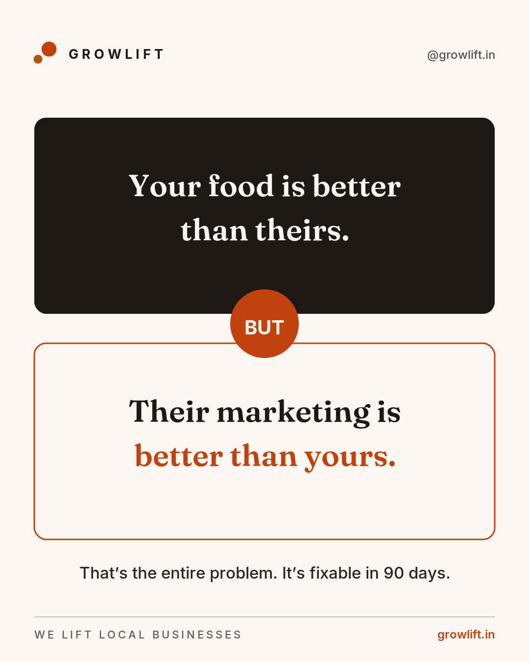 Your food vs their marketing
