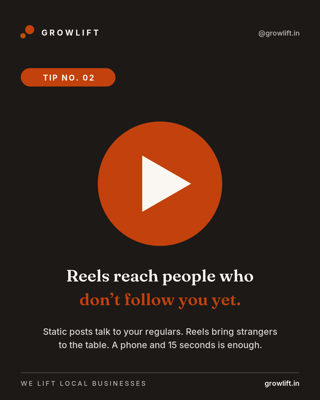 Reels reach strangers