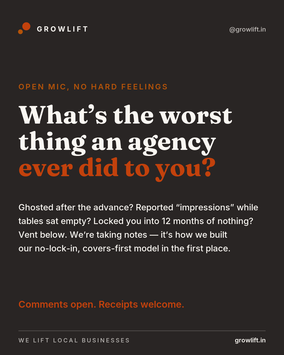 Worst agency story