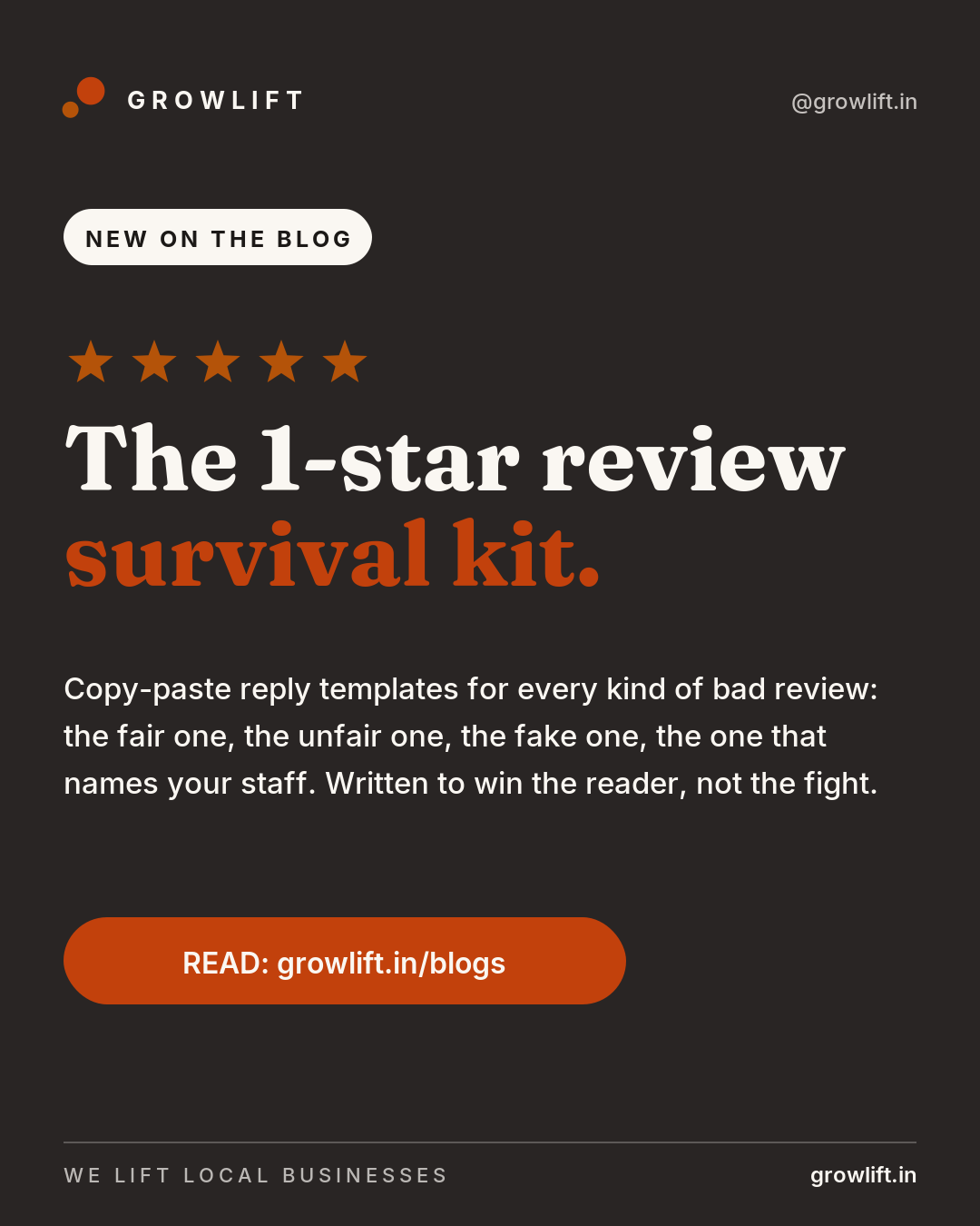 Blog: 1-star survival kit